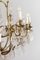 Lámpara de araña estilo Luis XV Mid-Century de latón y cristal de Baccarat, años 50, Imagen 7