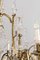 Lampadario Mid-Century in stile Luigi XV in ottone e cristallo di Baccarat, anni '50, Immagine 4