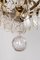 Lámpara de araña estilo Luis XV Mid-Century de latón y cristal de Baccarat, años 50, Imagen 9