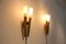 Italian Brass & Opaline Glass Sconces, 1970s, Set of 2 6