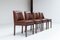 Brown Louise Chairs by Jules Wabbes for Mobilier Universel, 1960s, Set of 4 4