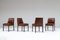 Brown Louise Chairs by Jules Wabbes for Mobilier Universel, 1960s, Set of 4, Image 1