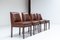 Brown Louise Chairs by Jules Wabbes for Mobilier Universel, 1960s, Set of 4 2