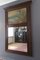 Antique Carved Oak Framed Mirror with Painting, 1920s 4