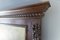 Antique Carved Oak Framed Mirror with Painting, 1920s 9