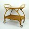 Bamboo & Rattan Tea Serving Trolley, 1950s 7