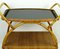 Bamboo & Rattan Tea Serving Trolley, 1950s 5