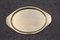 Italian Oval Gold Brass Hand-Embossed Brass Tray, 1970s, Image 6
