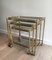 Neoclassical French Brass Nesting Tables from Maison Baguès, 1940s, Set of 3 12