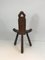 French Carved Wood Mountain Chair, 1950s 5