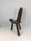 French Carved Wood Mountain Chair, 1950s 2