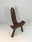 French Carved Wood Mountain Chair, 1950s, Image 8