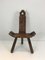 French Carved Wood Mountain Chair, 1950s 1