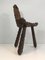 French Carved Wood Mountain Chair, 1950s 9