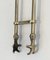 French Brass Fire Place Tools with Stand, 1970s 15