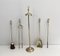 French Brass Fire Place Tools with Stand, 1970s 3