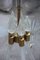 Round Brass & Murano Glass Chandelier, 1940s, Image 3