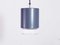 Vintage Suspended Slate Gray Ceiling Lamp from Willa, 1970s, Image 1