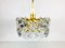 German Gold-Plated & Crystal Ceiling Lamp from Kinkeldey, 1960s 8