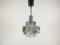 German Chrome-Plated & Crystal Ceiling Lamp from Kinkeldey, 1960s 11