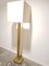 Lámpara de pie de columna de latón, años 70, Imagen 2
