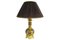 Black, Yellow and Gold Faience Table Lamp, 1900s 4