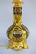 Black, Yellow and Gold Faience Table Lamp, 1900s 2