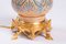 Tischlampen aus vergoldeter Bronze & Opalglas im gotischen Stil, 1890er, 2er Set 3