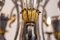Art Deco Wrought Iron Chandelier, 1930s 8