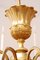 Large Gilt Bronze Chandelier with Stylized Egg Decor from Maison Delisle, 1970s 10