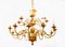 Large Gilt Bronze Chandelier with Stylized Egg Decor from Maison Delisle, 1970s, Image 7