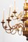 Large Gilt Bronze Chandelier with Stylized Egg Decor from Maison Delisle, 1970s, Image 6