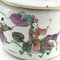Antique Chinese Familie Verte Porcelain Bucket Vase 3