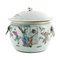 Antique Chinese Familie Verte Porcelain Bucket Vase 1