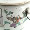 Antique Chinese Familie Verte Porcelain Bucket Vase, Image 6