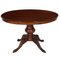 Antiker neoklassizistischer runder Tisch aus geschnitztem Nussholz 1