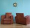 Art Deco Leather Club Chairs, 1930s, Set of 2, Image 5