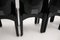 Model 4860 Universale Black Plastic Chairs by Joe Colombo for Kartell, 1970s, Set of 4 7