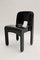 Modell 4860 Universale Stühle aus schwarzem Kunststoff von Joe Colombo für Kartell, 1970er, 4er Set 1