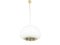 White Opaline Glass, Polished Aluminum & Plastic Pendant by Achille & Pier Giacomo Castiglioni for Flos, 1960s 2