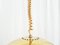 Lámpara colgante Nictea de metal dorado de Tobia & Afra Scarpa para Flos, años 70, Imagen 11