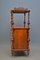 Antique Victorian Walnut Stand with Shelves 4
