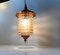 Lámpara de techo Funky danesa de cobre, latón y vidrio burbuja, años 50, Imagen 3