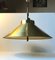 Danish Brass Rise & Fall Pendant by Fritz Schlegel for Lyfa, 1960s 3