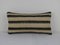 Striped Lumbar Kilim Pillow Cover with Rustic Anatolian Decor, Image 1