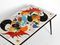 Italienischer Mid-Century Tisch aus Eisen mit gefliester Platte & abstraktem Motiv, 1950er 8