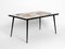 Mid-Century Italian Iron Table with Tiled Top and Abstract Motif, 1950s, Image 3