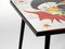 Mid-Century Italian Iron Table with Tiled Top and Abstract Motif, 1950s 16