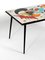 Italienischer Mid-Century Tisch aus Eisen mit gefliester Platte & abstraktem Motiv, 1950er 13