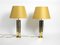Large Brass Table Lamps from Vereinigte Werkstätten Collection, 1970s, Set of 2 2